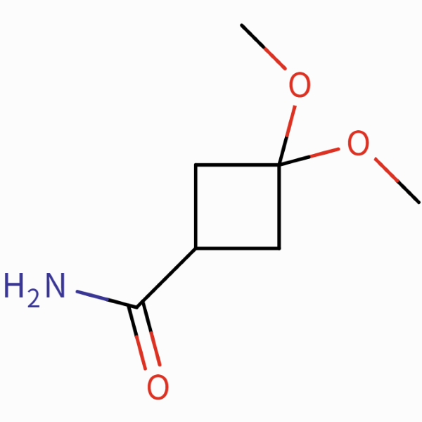 3,3-Dimethoxycyclobutanecarboxamide CAS 2360931-42-4 Purity ≥98.0% (GC)