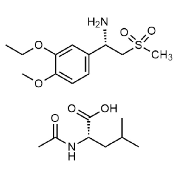 (S)-1-(3-Ethoxy-4-Methoxyphenyl)-2-(Methylsulfonyl)ethylamine N-Acetyl-L-Leucine Salt CAS 608141-43-1 Purity ≥99.0% (HPLC) e.e ≥99.0% Apremilast Intermediate